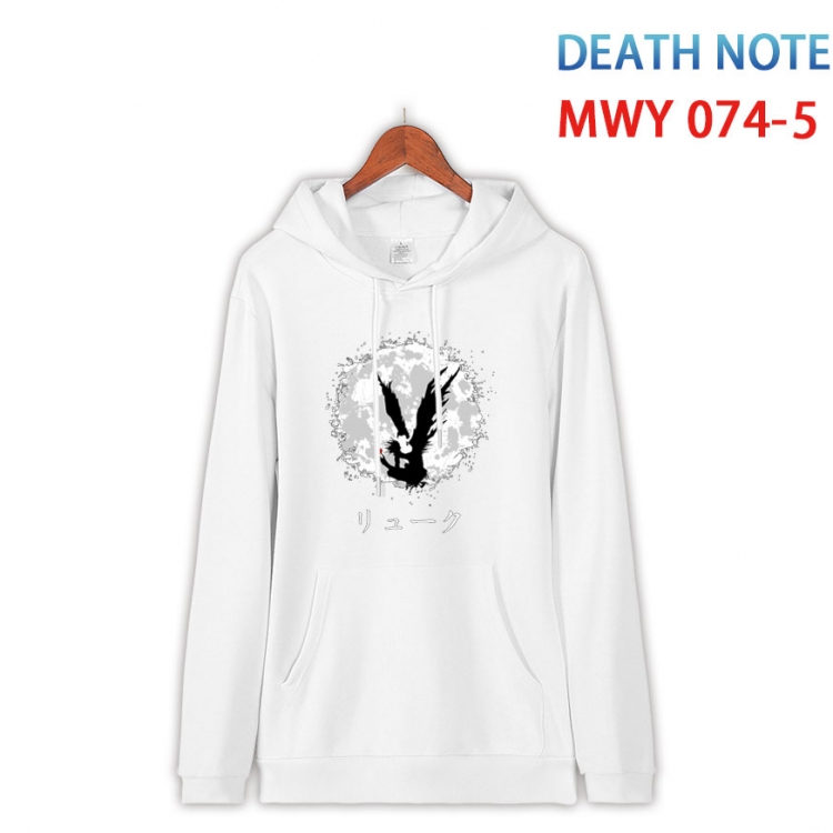 Death note Cotton Hooded Patch Pocket Sweatshirt from S to 4XL  MWY 074 5