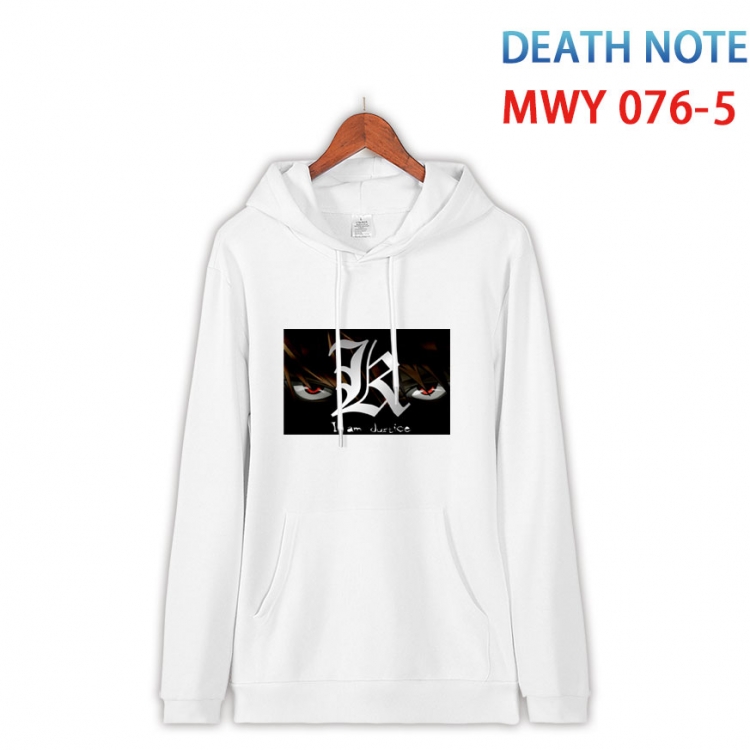 Death note Cotton Hooded Patch Pocket Sweatshirt from S to 4XL  MWY 076 5