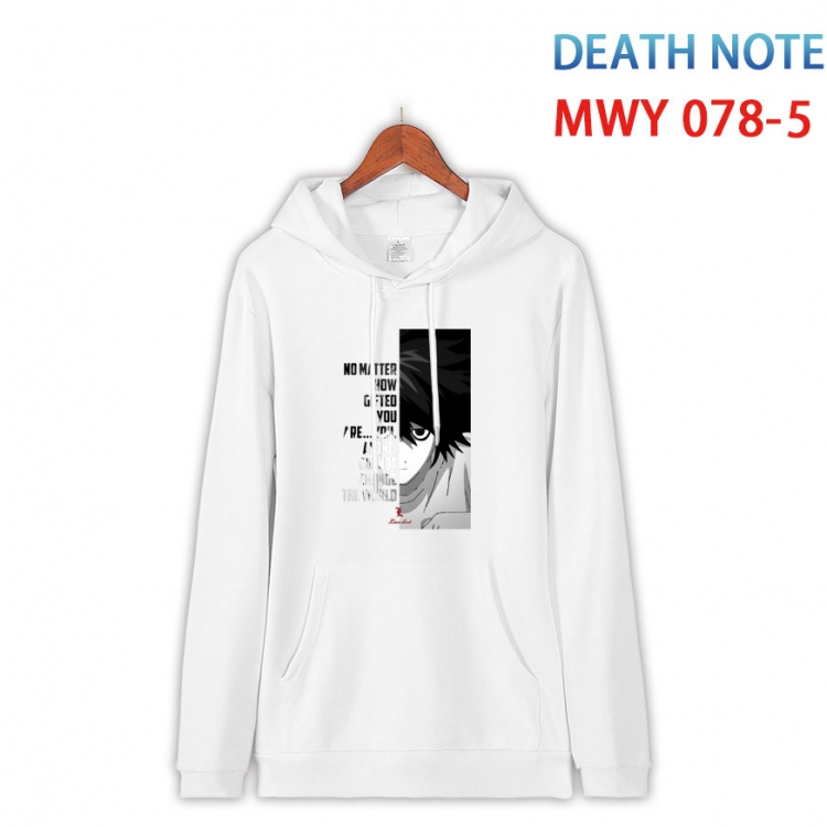 Death note Cotton Hooded Patch Pocket Sweatshirt from S to 4XL  MWY 078 5