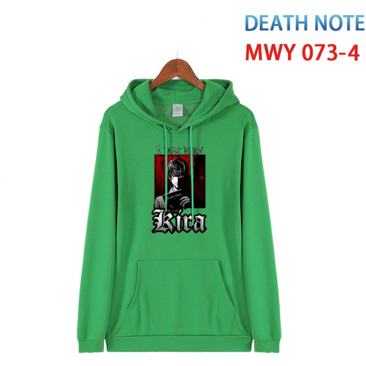 Death note Cotton Hooded Patch Pocket Sweatshirt from S to 4XL  MWY 073 4