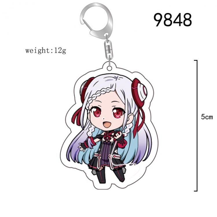 Sword Art Online Anime acrylic Key Chain  price for 5 pcs 9848