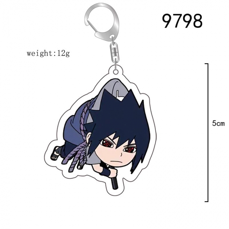 Naruto Anime acrylic Key Chain  price for 5 pcs 9798