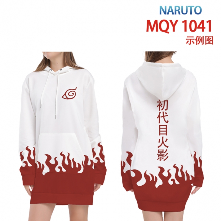 Naruto Full color printed hooded long sweater from XS to 4XL MQY-1041