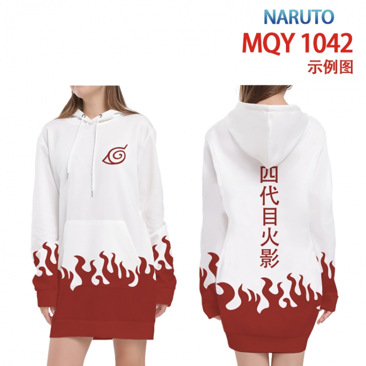 Naruto Full color printed hooded long sweater from XS to 4XL  MQY-1042