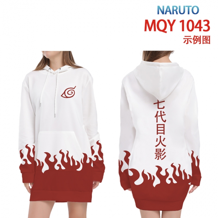 Naruto Full color printed hooded long sweater from XS to 4XL MQY-1043