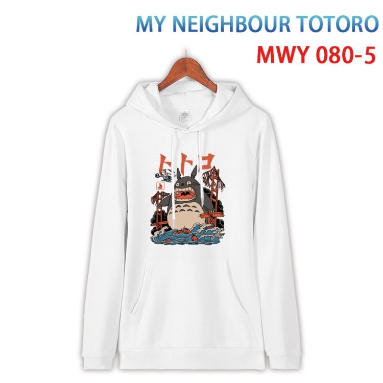 TOTORO Cotton Hooded Patch Pocket Sweatshirt from S to 4XL  MWY 080 5