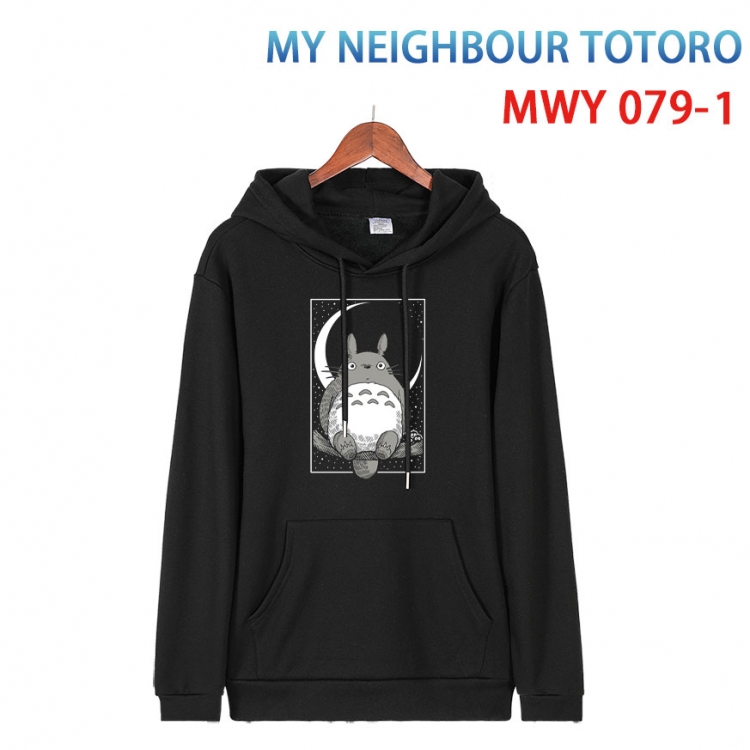 TOTORO Cotton Hooded Patch Pocket Sweatshirt from S to 4XL  MWY 079 1