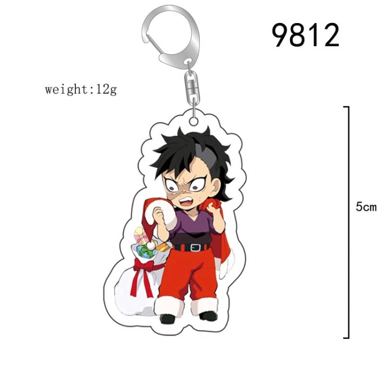 Demon Slayer Kimets Anime acrylic Key Chain price for 5 pcs  9812