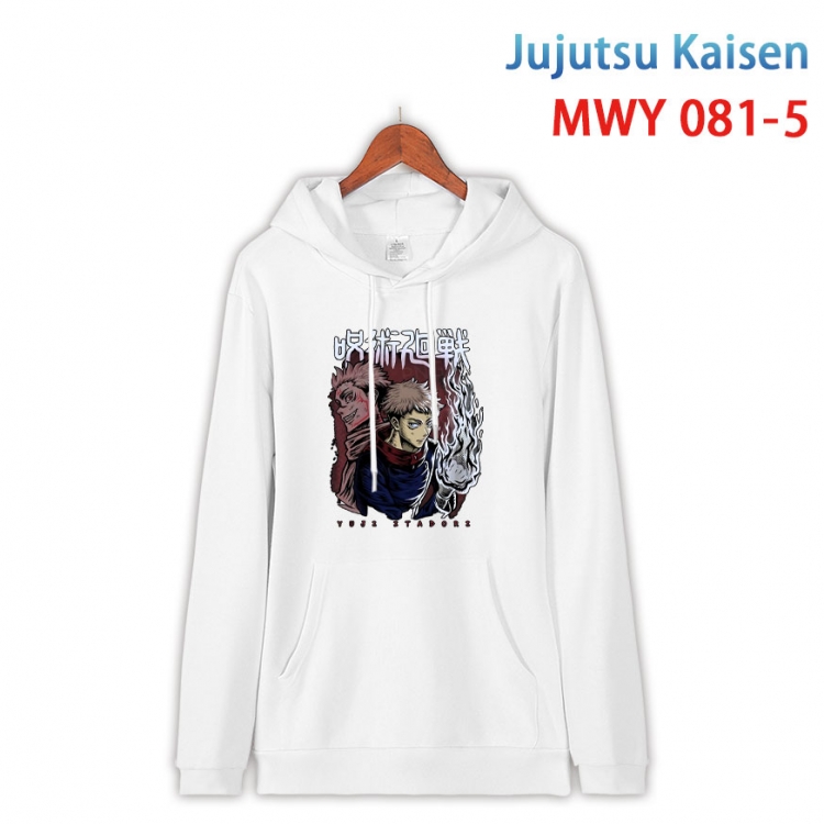 Jujutsu Kaisen Cotton Hooded Patch Pocket Sweatshirt from S to 4XL MWY 081 5