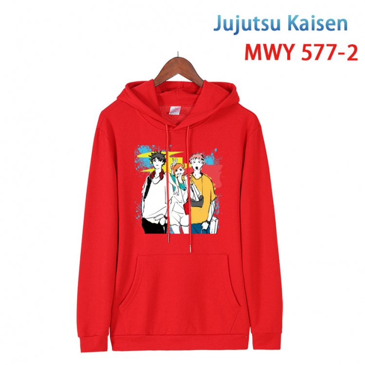 Jujutsu Kaisen Cotton Hooded Patch Pocket Sweatshirt from S to 4XL MWY-577-2