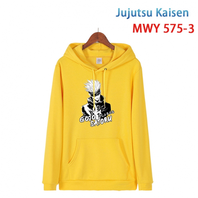 Jujutsu Kaisen Cotton Hooded Patch Pocket Sweatshirt from S to 4XL MWY-575-3