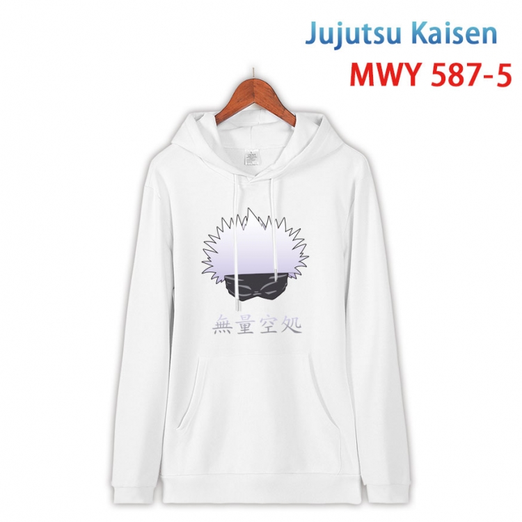 Jujutsu Kaisen Cotton Hooded Patch Pocket Sweatshirt from S to 4XL MWY-587-5