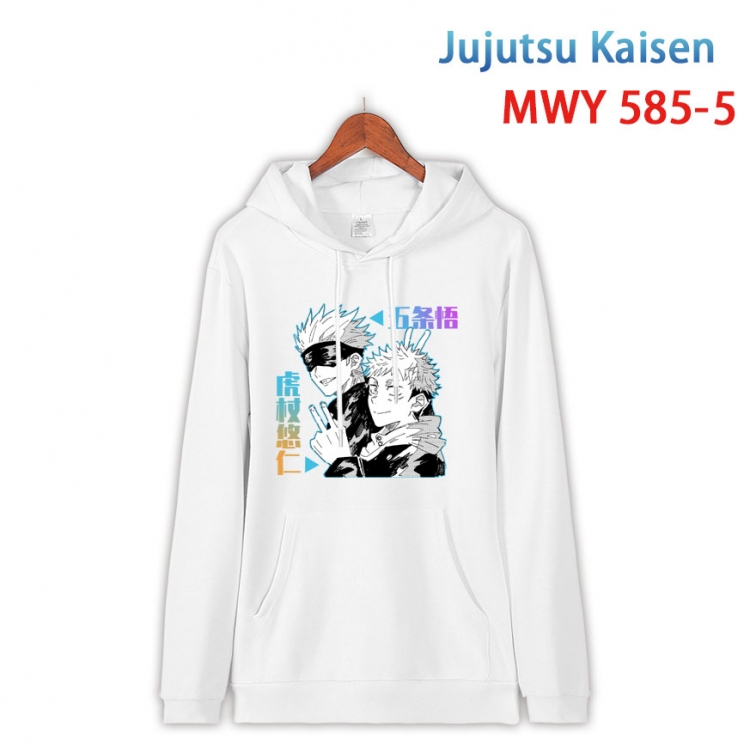 Jujutsu Kaisen Cotton Hooded Patch Pocket Sweatshirt from S to 4XL MWY-585-5