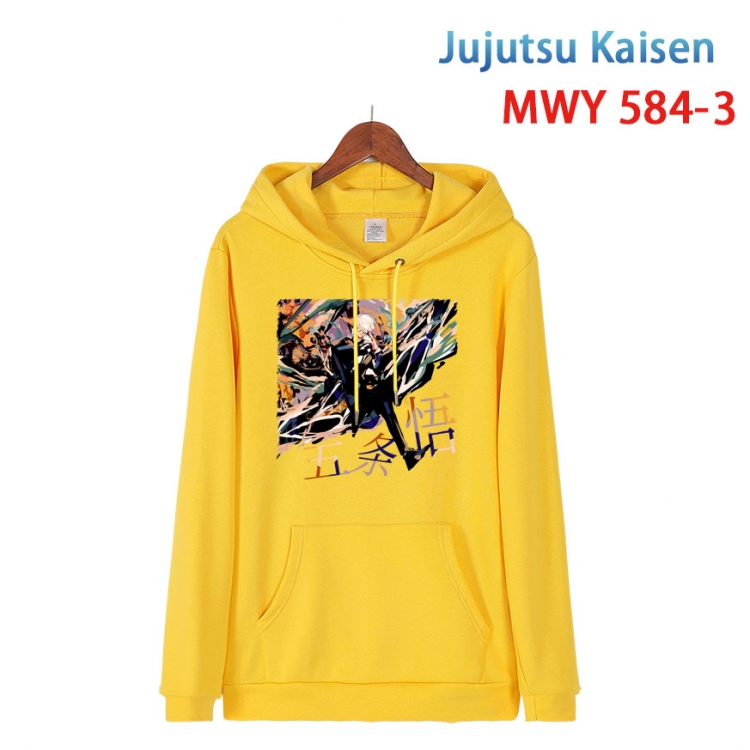 Jujutsu Kaisen Cotton Hooded Patch Pocket Sweatshirt from S to 4XL MWY-584-3