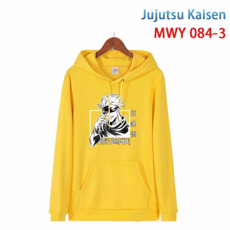 Jujutsu Kaisen Cotton Hooded Patch Pocket Sweatshirt from S to 4XLMWY 084 3