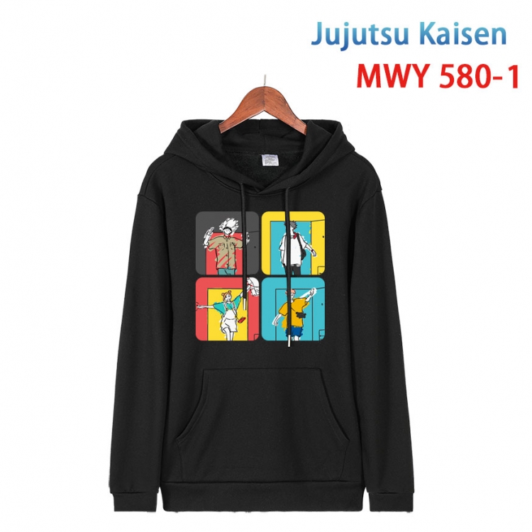 Jujutsu Kaisen Cotton Hooded Patch Pocket Sweatshirt from S to 4XL MWY-580-1