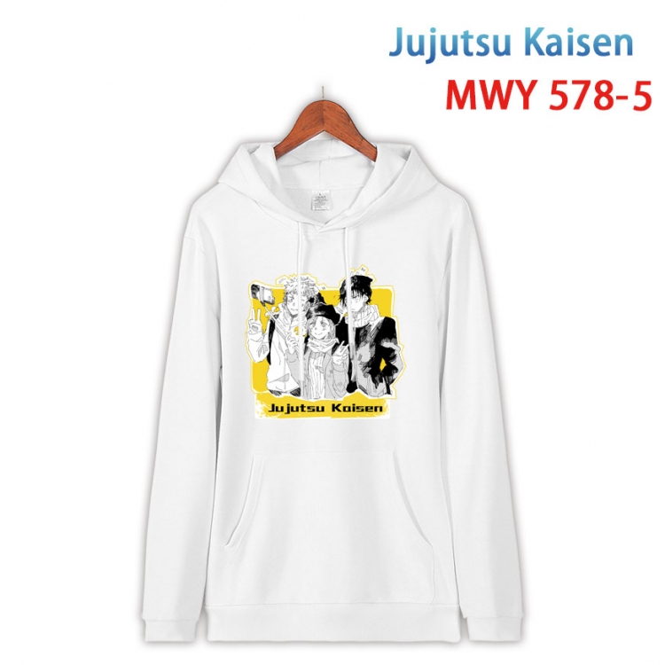 Jujutsu Kaisen Cotton Hooded Patch Pocket Sweatshirt from S to 4XL MWY-578-5