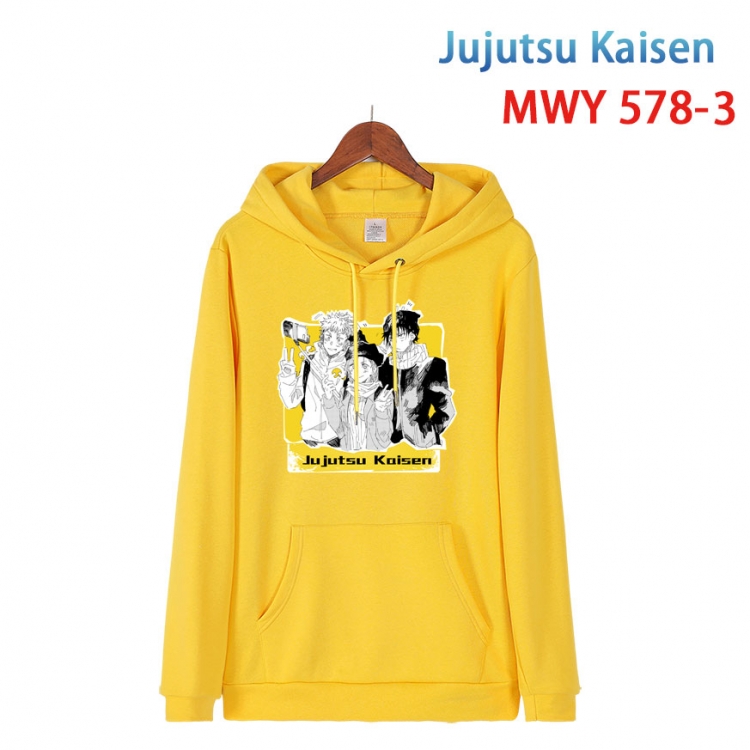 Jujutsu Kaisen Cotton Hooded Patch Pocket Sweatshirt from S to 4XL MWY-578-3