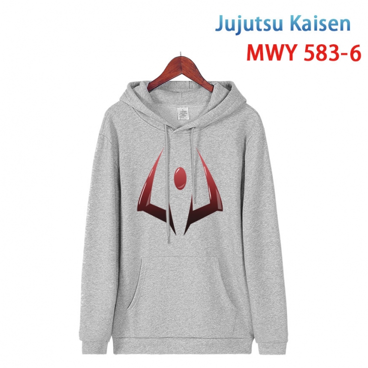 Jujutsu Kaisen Cotton Hooded Patch Pocket Sweatshirt from S to 4XL  MWY-583-6