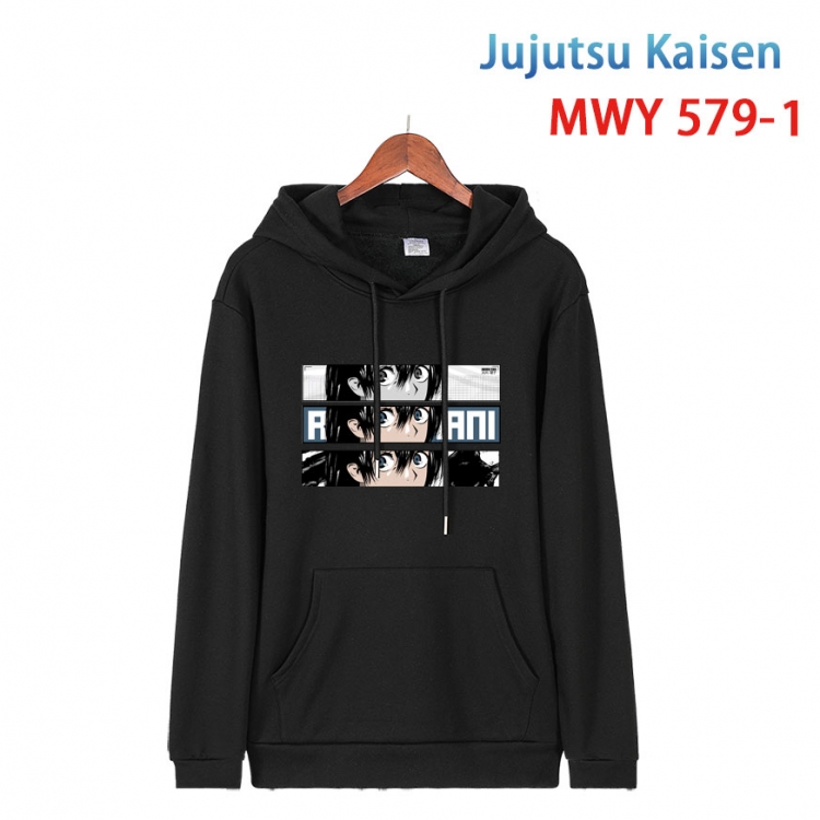 Jujutsu Kaisen Cotton Hooded Patch Pocket Sweatshirt from S to 4XL  MWY-579-1