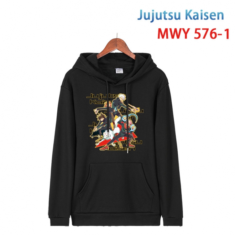 Jujutsu Kaisen Cotton Hooded Patch Pocket Sweatshirt from S to 4XL  MWY-576-1