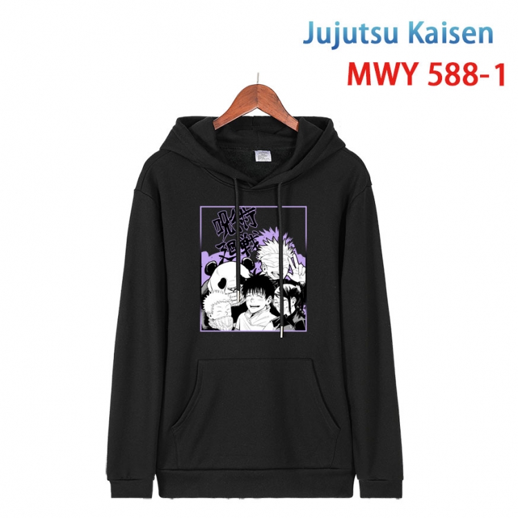 Jujutsu Kaisen Cotton Hooded Patch Pocket Sweatshirt from S to 4XL  MWY-588-1