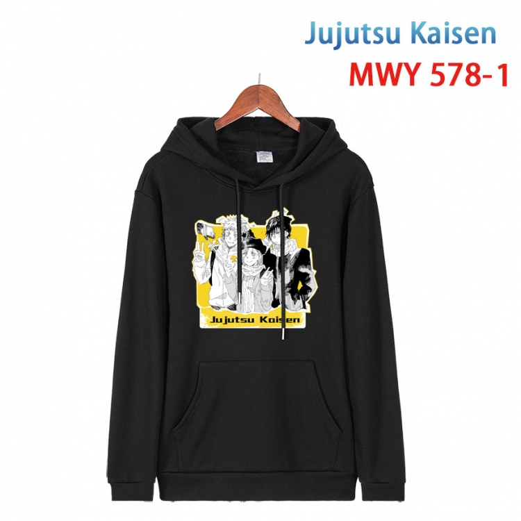 Jujutsu Kaisen Cotton Hooded Patch Pocket Sweatshirt from S to 4XL MWY-578-1