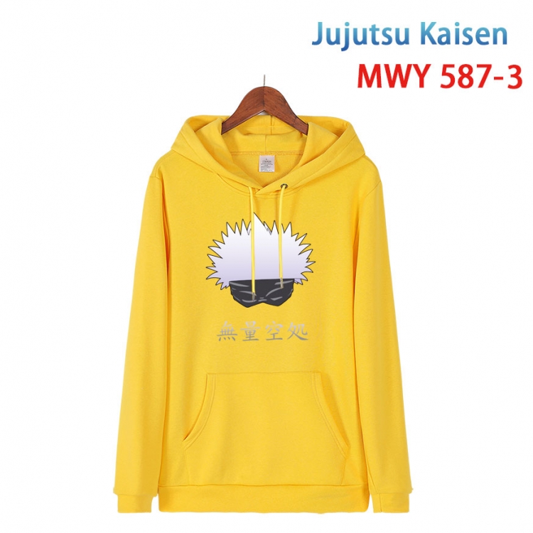 Jujutsu Kaisen Cotton Hooded Patch Pocket Sweatshirt from S to 4XL  MWY-587-3