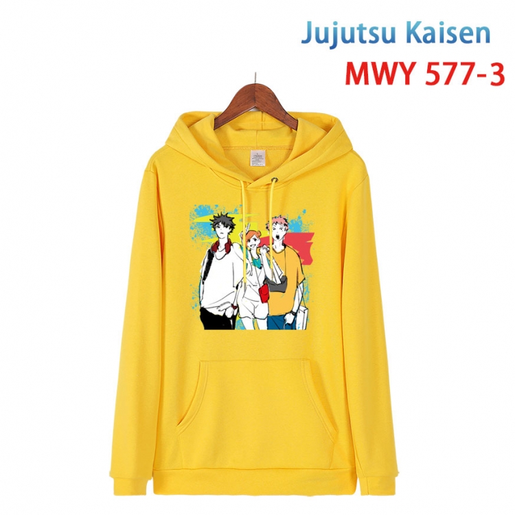 Jujutsu Kaisen Cotton Hooded Patch Pocket Sweatshirt from S to 4XL MWY-577-3