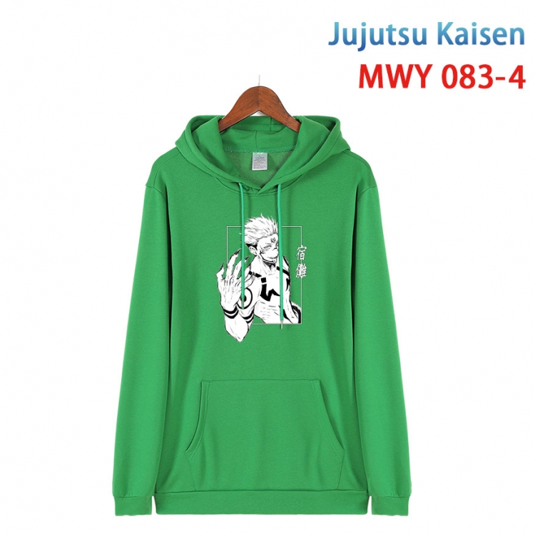 Jujutsu Kaisen Cotton Hooded Patch Pocket Sweatshirt from S to 4XL MWY 083 4