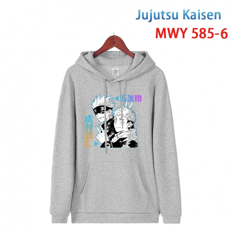 Jujutsu Kaisen Cotton Hooded Patch Pocket Sweatshirt from S to 4XL MWY-585-6