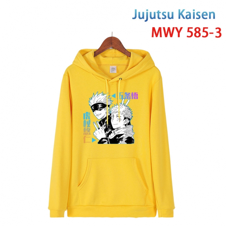 Jujutsu Kaisen Cotton Hooded Patch Pocket Sweatshirt from S to 4XL  MWY-585-3