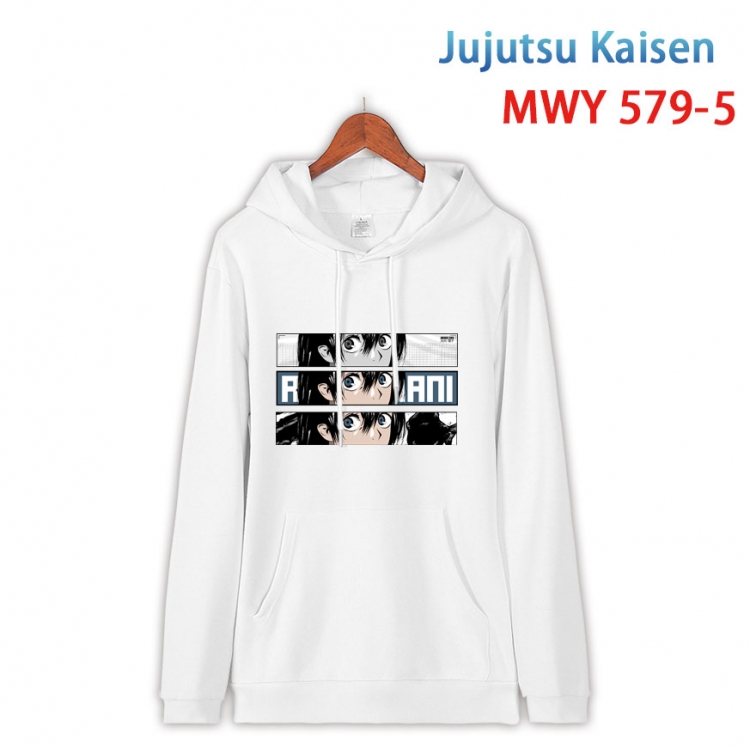 Jujutsu Kaisen Cotton Hooded Patch Pocket Sweatshirt from S to 4XL MWY-579-5