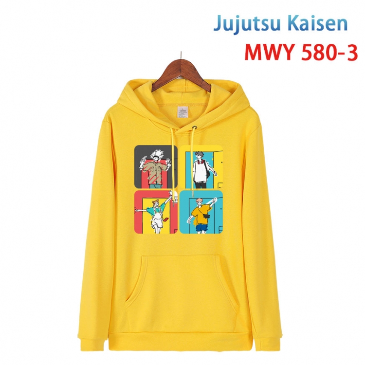 Jujutsu Kaisen Cotton Hooded Patch Pocket Sweatshirt from S to 4XL  MWY-580-3