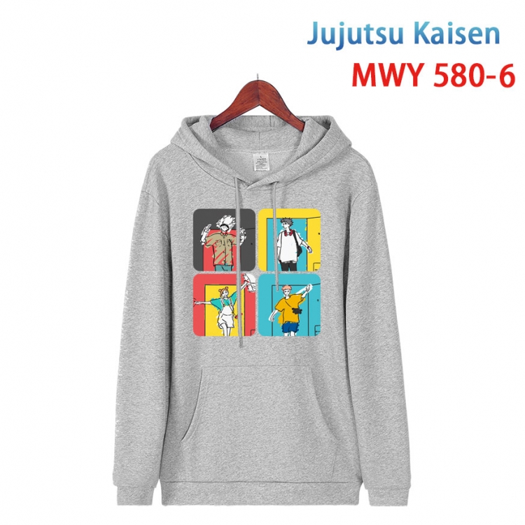 Jujutsu Kaisen Cotton Hooded Patch Pocket Sweatshirt from S to 4XL  MWY-580-6