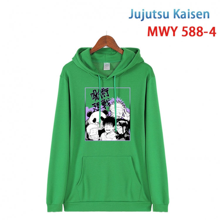 Jujutsu Kaisen Cotton Hooded Patch Pocket Sweatshirt from S to 4XL  MWY-588-4