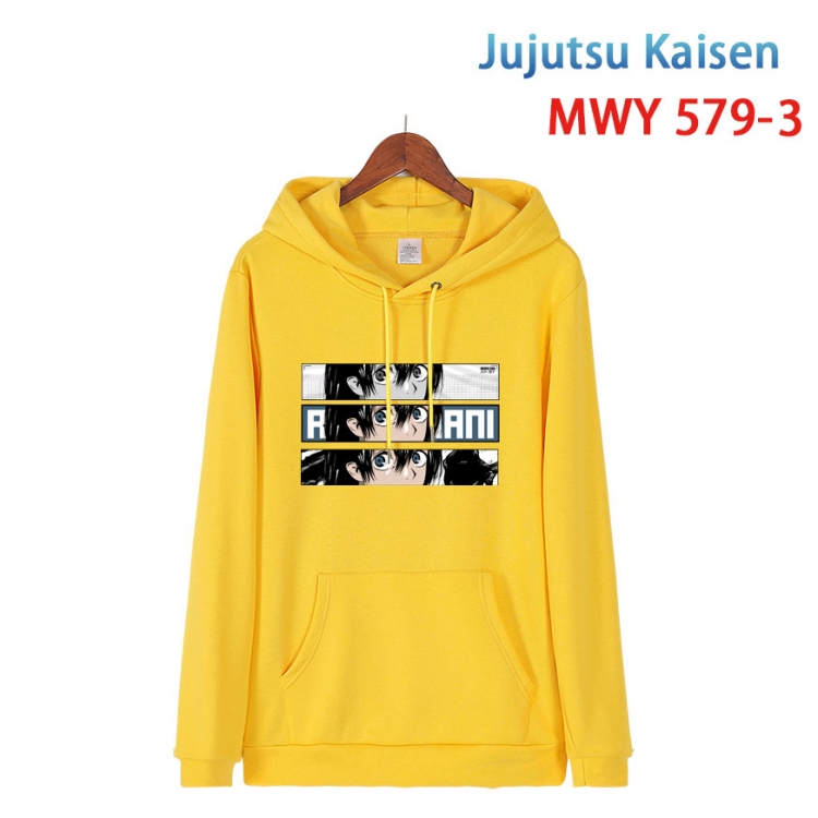 Jujutsu Kaisen Cotton Hooded Patch Pocket Sweatshirt from S to 4XL  MWY-579-3