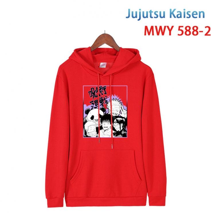 Jujutsu Kaisen Cotton Hooded Patch Pocket Sweatshirt from S to 4XL  MWY-588-2