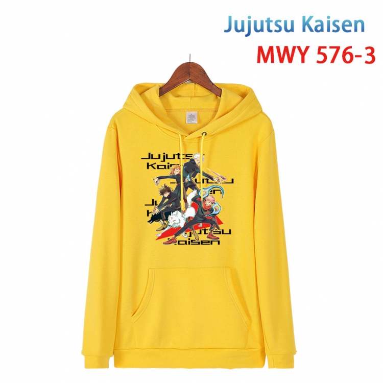 Jujutsu Kaisen Cotton Hooded Patch Pocket Sweatshirt from S to 4XL MWY-576-3