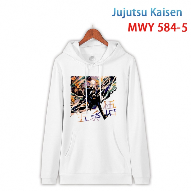 Jujutsu Kaisen Cotton Hooded Patch Pocket Sweatshirt from S to 4XL MWY-584-5