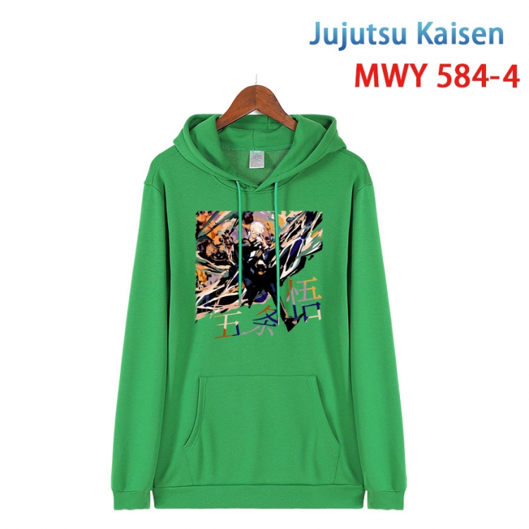 Jujutsu Kaisen Cotton Hooded Patch Pocket Sweatshirt from S to 4XL  MWY-584-4