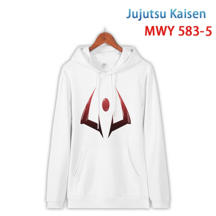 Jujutsu Kaisen Cotton Hooded Patch Pocket Sweatshirt from S to 4XL MWY-583-5