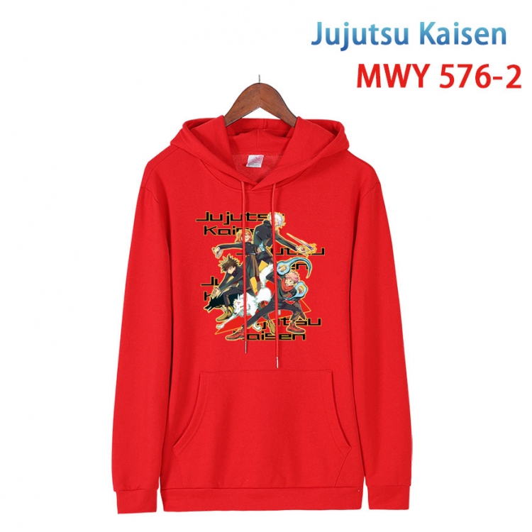 Jujutsu Kaisen Cotton Hooded Patch Pocket Sweatshirt from S to 4XL MWY-576-2