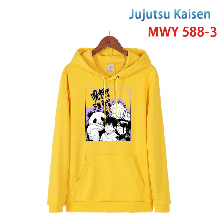 Jujutsu Kaisen Cotton Hooded Patch Pocket Sweatshirt from S to 4XL MWY-588-3