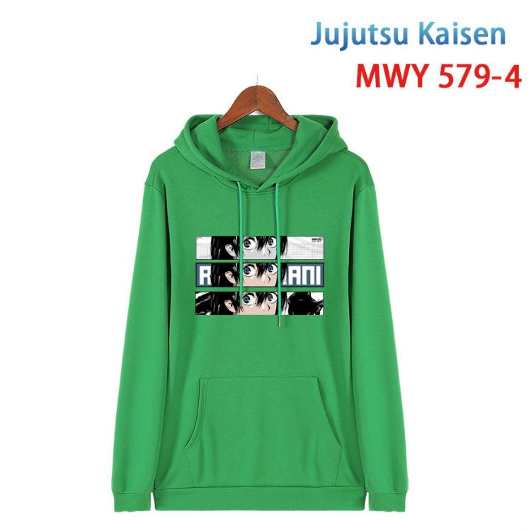 Jujutsu Kaisen Cotton Hooded Patch Pocket Sweatshirt from S to 4XL  MWY-579-4