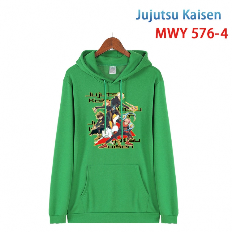 Jujutsu Kaisen Cotton Hooded Patch Pocket Sweatshirt from S to 4XL  MWY-576-4