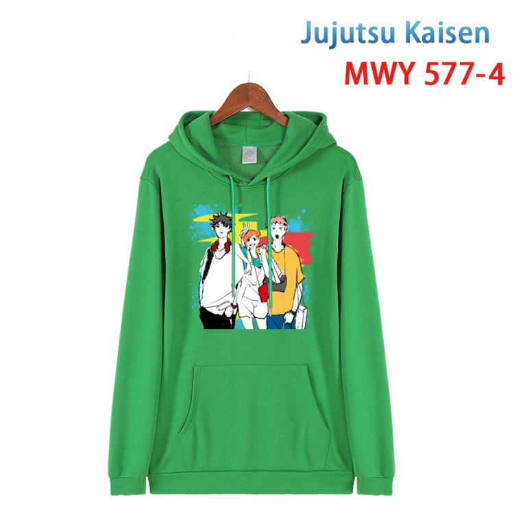 Jujutsu Kaisen Cotton Hooded Patch Pocket Sweatshirt from S to 4XL  MWY-577-4