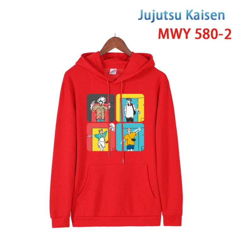 Jujutsu Kaisen Cotton Hooded Patch Pocket Sweatshirt from S to 4XL  MWY-580-2