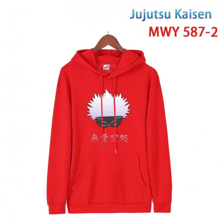 Jujutsu Kaisen Cotton Hooded Patch Pocket Sweatshirt from S to 4XL  MWY-587-2