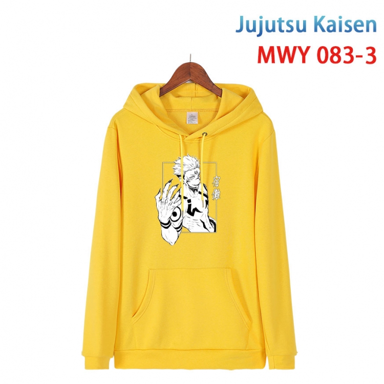 Jujutsu Kaisen Cotton Hooded Patch Pocket Sweatshirt from S to 4XL  MWY 083 3